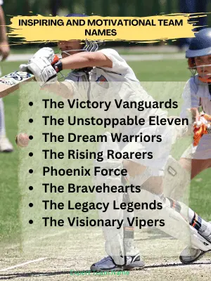 144 Cricket Team Names: Best Ideas for Every Cricket Lover 5 Inspiring and Motivational Team Names