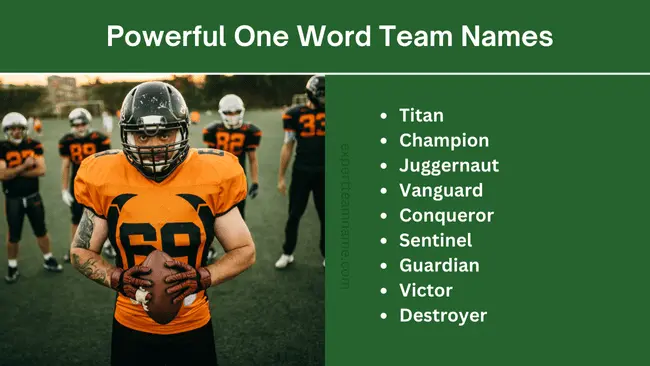 230 One Word Team Names: Ultimate List for Any Group 3 Powerful One Word Team Names