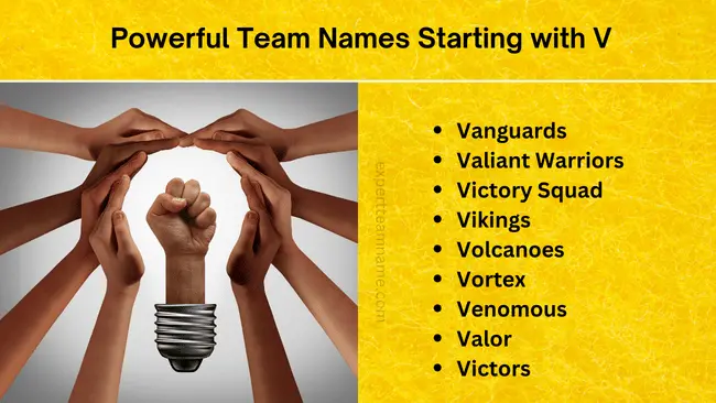 250 Team Names Starting with V: A Complete Guide 2 Powerful Team Names Starting with V