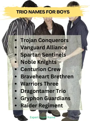 512+ Trio Names: Perfect Ideas for 3-Person Teams 5 Trio Names for Boys