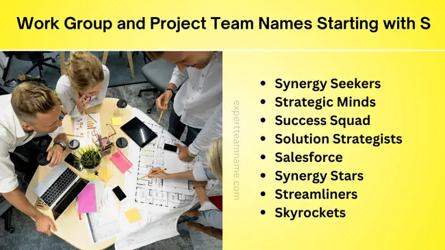 320+ Creative and Unique Team Names Starting with S 3 Work Group and Project Team Names Starting with S