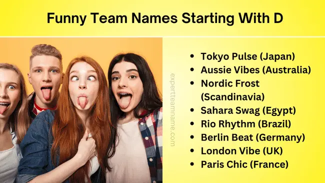 Team Names Starting With D: Discover Your Perfect Fit 2 Funny Team Names Starting With D