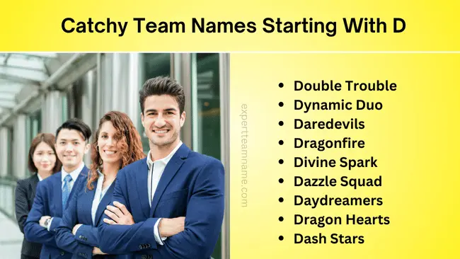 Team Names Starting With D: Discover Your Perfect Fit 3 Catchy Team Names Starting With D