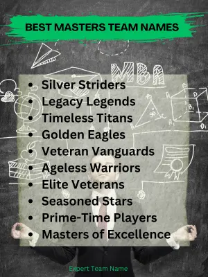 192 Masters Team Names to Inspire Your Group’s Next Big Win 2 Best Masters Team Names