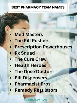 260 Best Pharmacy Team Names to Inspire Your Next Group 2 Best Pharmacy Team Names