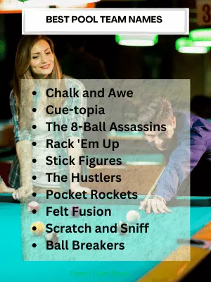 360+ Pool Team Names: The Ultimate List for Every Squad 2 Best Pool Team Names