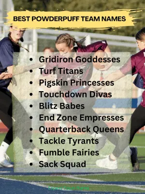 135+ Powderpuff Team Names: Fierce, Fun & Fabulous Choices 2 Best Powderpuff Team Names