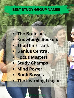 465 Best Study Group Names for Students & Professionals 2 Best Study Group Names