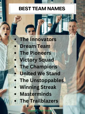 452 Best Team Names: Find Your Perfect Match! 2 Best Team Names