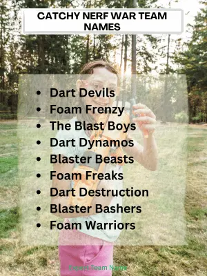 300 Nerf War Team Names for Ultimate Battle Fun 6 Catchy Nerf War Team Names