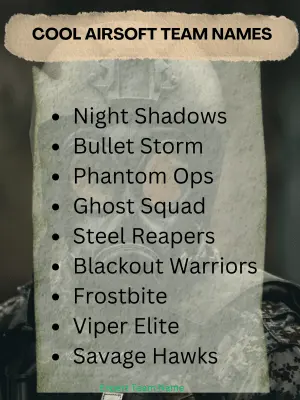 360 Airsoft Team Names: Cool, Tactical, and Unique Ideas 2 Cool Airsoft Team Names