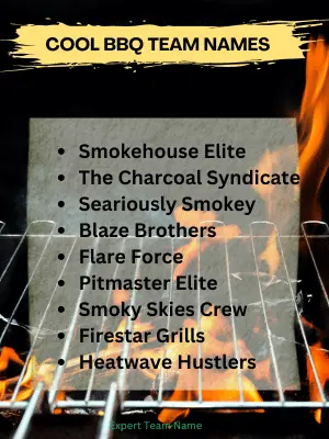 178 Exclusive BBQ Team Names for Winning Your Next Cook-Off 4 Cool BBQ Team Names