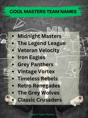 192 Masters Team Names to Inspire Your Group’s Next Big Win 3 Cool Masters Team Names