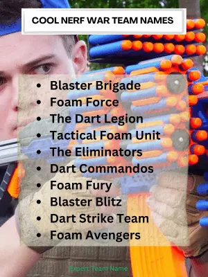 300 Nerf War Team Names for Ultimate Battle Fun 3 Cool Nerf War Team Names