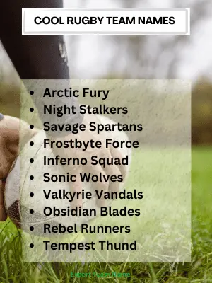 Rugby Team Names: Find the Perfect Name from 175 Options! 3 Cool Rugby Team Names