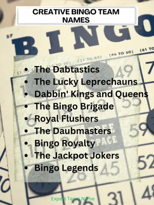 360+ Bingo Team Names for Every Kind of Group 3 Creative Bingo Team Names