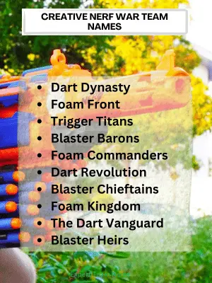 300 Nerf War Team Names for Ultimate Battle Fun 4 Creative Nerf War Team Names