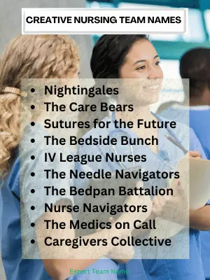 267+ Best Medical Team Names for Every Healthcare Group 3 Creative Nursing Team Names