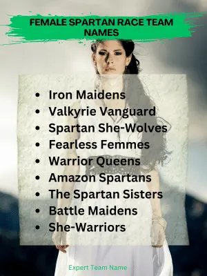 219 Spartan Race Team Names for Strength, Fun, and Victory 5 Female Spartan Race Team Names