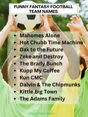 197 Fantasy Football Team Names to Dominate Your League 2 Funny Fantasy Football Team Names
