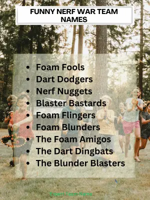 300 Nerf War Team Names for Ultimate Battle Fun 2 Funny Nerf War Team Names