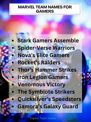 Best Marvel Team Names: 159 Epic Ideas for Your Super Squad 4 Marvel Team Names for Gamers