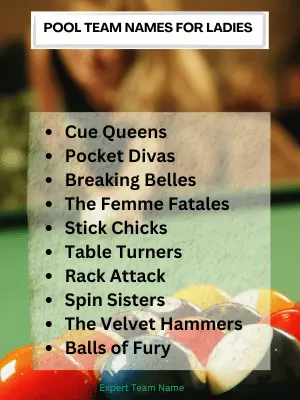 360+ Pool Team Names: The Ultimate List for Every Squad 3 Pool Team Names for Ladies