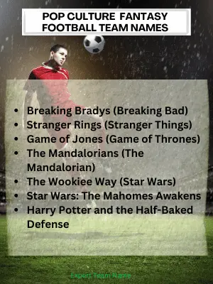 197 Fantasy Football Team Names to Dominate Your League 6 Pop Culture Fantasy Football Team Names