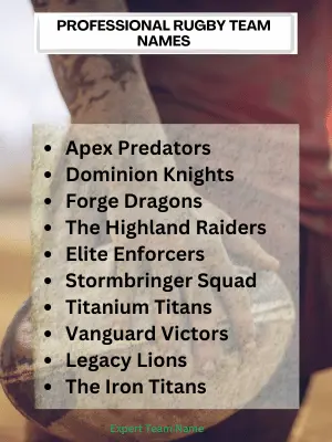 Rugby Team Names: Find the Perfect Name from 175 Options! 4 Professional Rugby Team Names