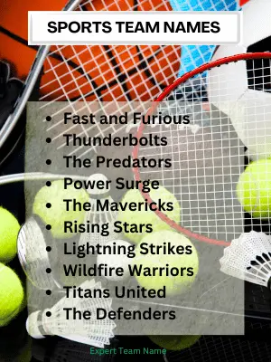 452 Best Team Names: Find Your Perfect Match! 3 Sports Team Names