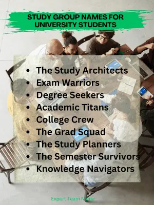 465 Best Study Group Names for Students & Professionals 5 Study Group Names