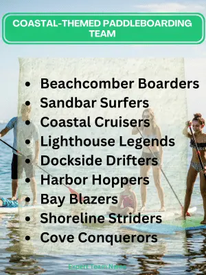 190+ Paddleboarding Team Names: Stand Up and Stand Out 3 Coastal-Themed Paddleboarding Team