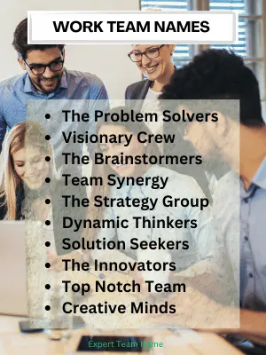 452 Best Team Names: Find Your Perfect Match! 4 Work Team Names