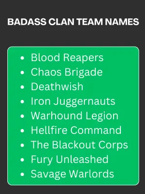 319 Best Clan Team Names for All Types of Gamers 4 Badass Clan Team Names