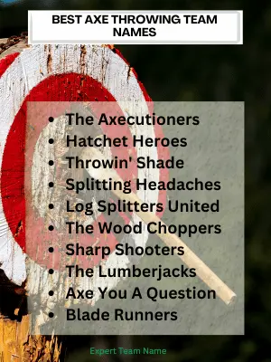 197 Axe Throwing Team Names for an Unforgettable Game Night 2 Best Axe Throwing Team Names