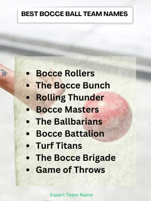 210 Bocce Ball Team Names for Every Style and Group 2 Best Bocce Ball Team Names
