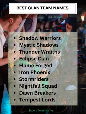 319 Best Clan Team Names for All Types of Gamers 2 Best Clan Team Names