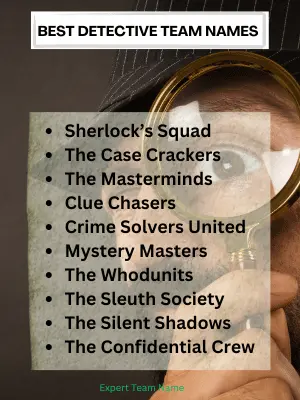 Detective Team Names: Perfect Name for Your Sleuthing Crew 2 Best Detective Team Names