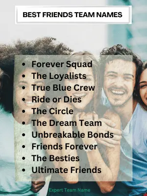 227+ Creative and Fun Friends Team Names for Every Occasion 2 Best Friends Team Names