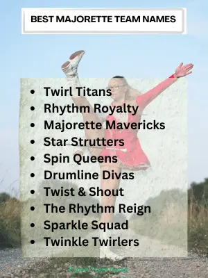 Majorette Team Names to Add Sparkle and Spirit to Your Squad 2 Best Majorette Team Names