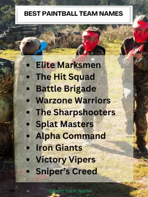 330 Paintball Team Names: Boost Your Squad's Creativity 2 Best Paintball Team Names