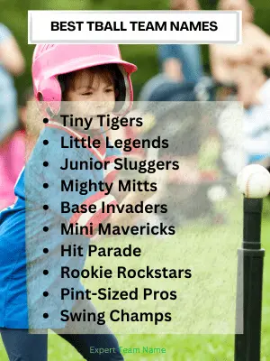 197 Tball Team Names | Find the Perfect Name Today 2 Best Tball Team Names