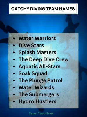187 Best Diving Team Names to Inspire Your Squad 4 Catchy Diving Team Names