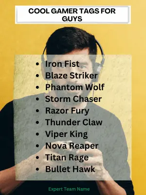 440 Cool Gamer Tags: Unique, Funny & Trendy Ideas 3 Cool Gamer Tags for Guys