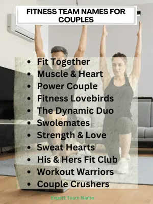 327+ Fitness Team Names to Inspire Your Group 4 Fitness Team Names for Couples