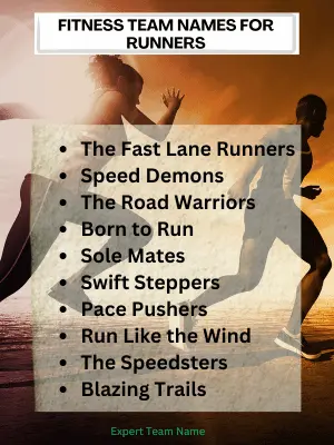 327+ Fitness Team Names to Inspire Your Group 6 Fitness Team Names for Runners