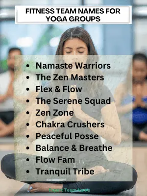 327+ Fitness Team Names to Inspire Your Group 5 Fitness Team Names for Yoga Groups