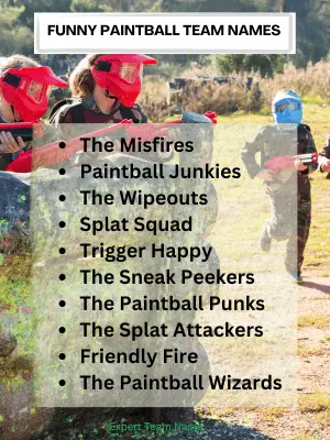 330 Paintball Team Names: Boost Your Squad's Creativity 3 Funny Paintball Team Names