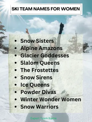 202 Best Ski Team Names to Elevate Your Winter Game 4 Ski Team Names for Women
