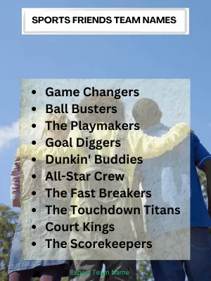 227+ Creative and Fun Friends Team Names for Every Occasion 4 Sports Friends Team Names